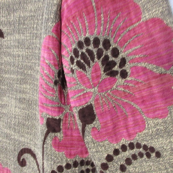 Vintage Painted Pony Jacket Large Floral Art to Wear Lagenlook Open Front USA - Picture 3 of 9